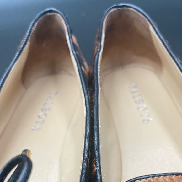 Talbots Women Classic Leopard Francesca Bow Slip On Pointed Toe Flats Size 6.5 M - Picture 7 of 9